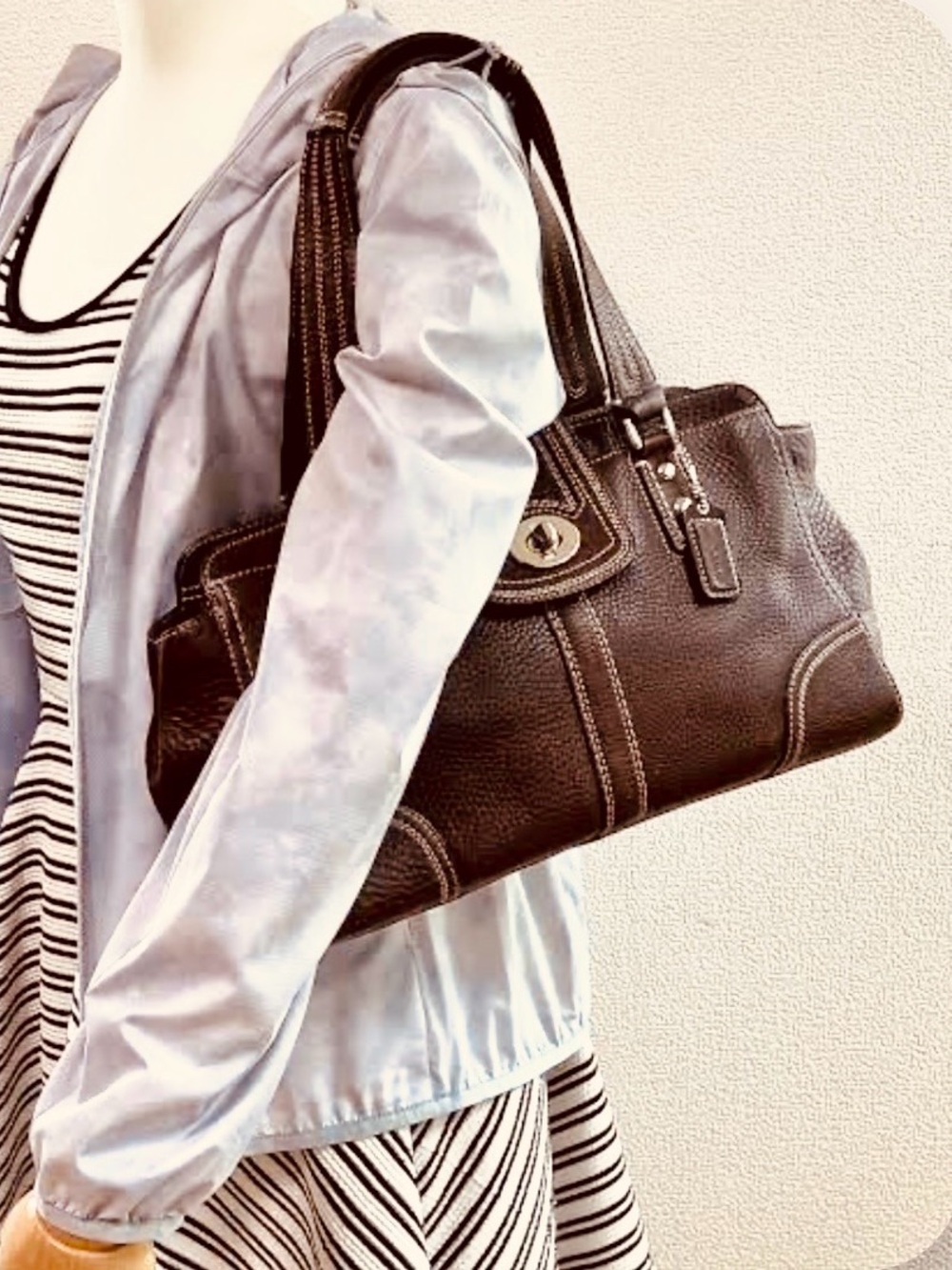 Coach Vintage Hampton F13961 Leather